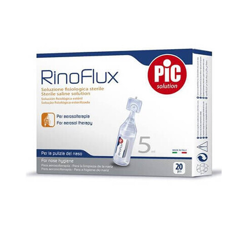 Artsana Pic Rinoflux Soluzione Fisiologica 20 Flaconcini Da 5 ml