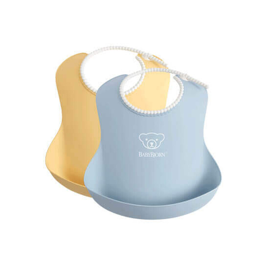 Set 2 bibs Yellow/ Blue, BabyBjorn