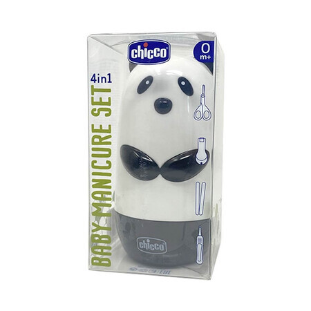 Chicco Baby Manicure Set Panda Forbice + Tagliaunghie + Lime + Pinzetta