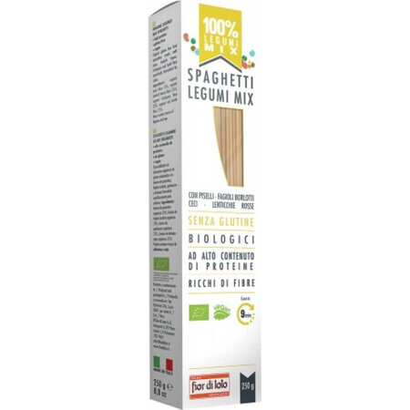 Spaghete bio mix de legume fara gluten, 250g, Fior di Loto