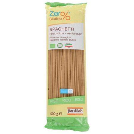 Spaghete eco din orez integral fara gluten, 500g,  Fior di Loto