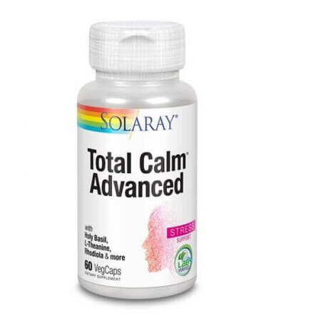 Integratore alimentare Total Calm Advanced, 60 capsule, Solaray