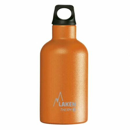 Edelstahl-Thermoskanne mit Gewinde, 350 ml, Orange, Laken