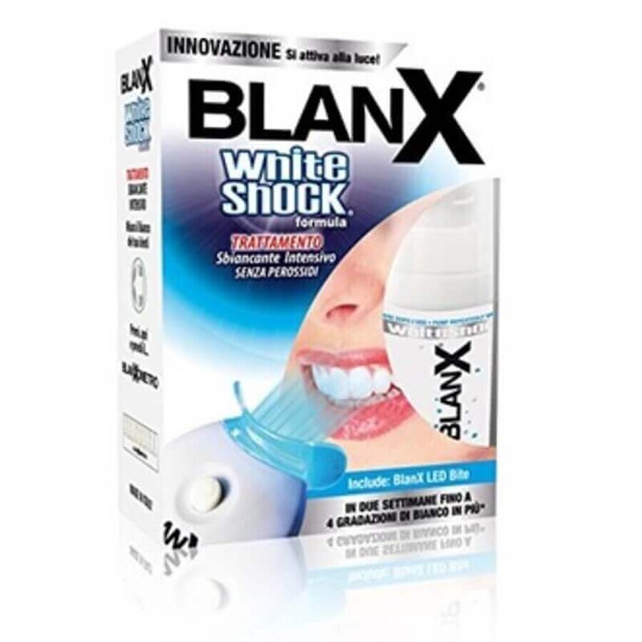 BlanX White Shock Trattamento Sbiancante 30ml + Mascherina Led Bite