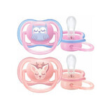 Succhietti Avent ultra air 0-6 mesi bambina x 2 pz SCF 085/02