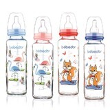 Bebe Dor glass bottle with silicone teat 250ml +3 months -31302