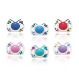 Bebe Dor round silicone pacifier with ring no.3 -103