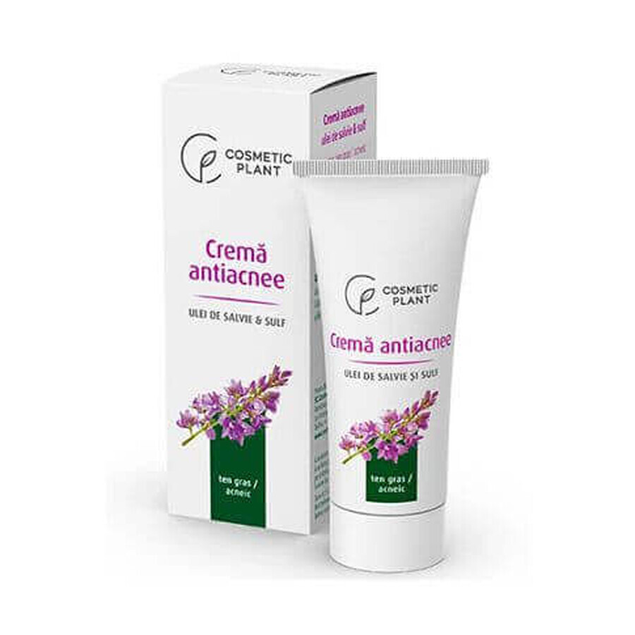 Crema antiacne con salvia e zolfo, 100 ml, Cosmetic Plant