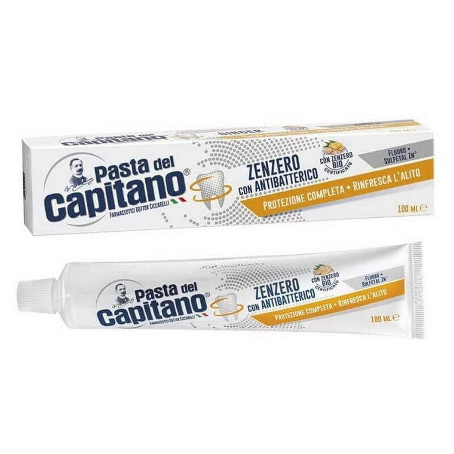 Pasta Del Capitano Dentifricio Zenzero Con Antibatterico, 100ml