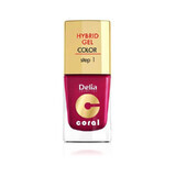 DELIA Hybrid Coral Nail Polish No. 006 burgundy x 11ml