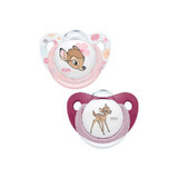 Ciuccio Nuk Disney Bambi, silicone, M3, 18-36l, 2 pz