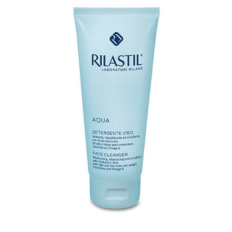 Rilastil Aqua - Detergente Viso Idratante E Riequilibrante, 200ml