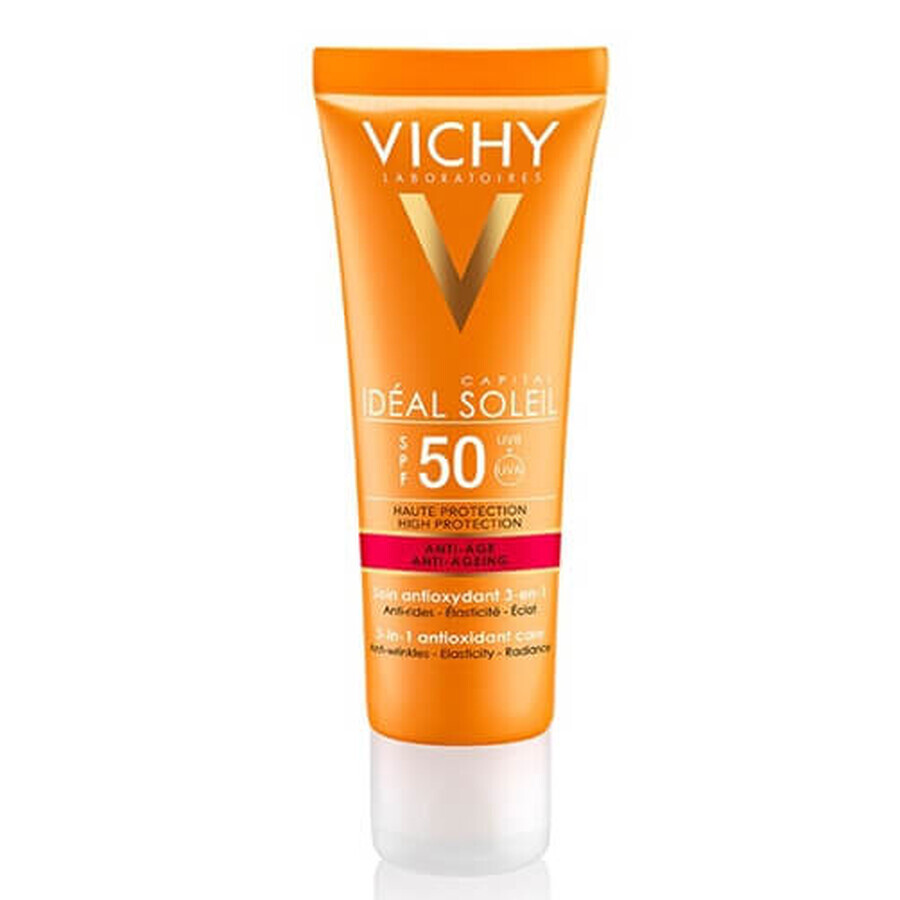 Vichy Ideal Soleil - Crema Vellutata Perfezionatrice della Pelle 50 SPF, 50ml