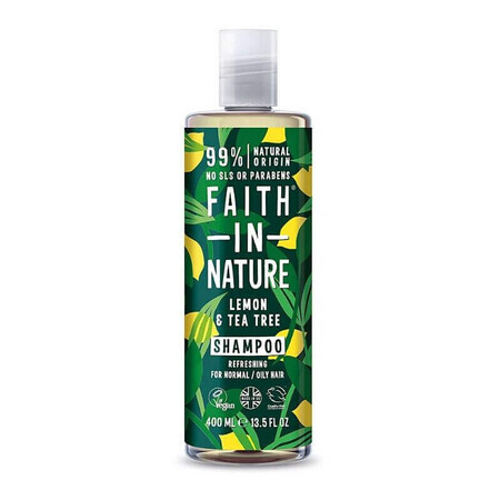 Shampoo al limone e tea tree x 400ml, Faith in Nature