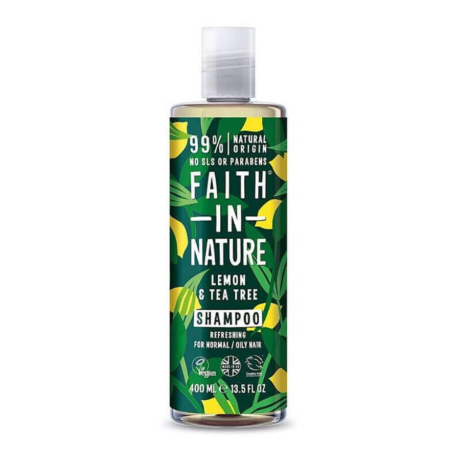 Shampoo al limone e tea tree x 400ml, Faith in Nature