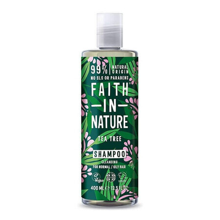 Champú de aceite de árbol de té x 400ml, Faith in Nature