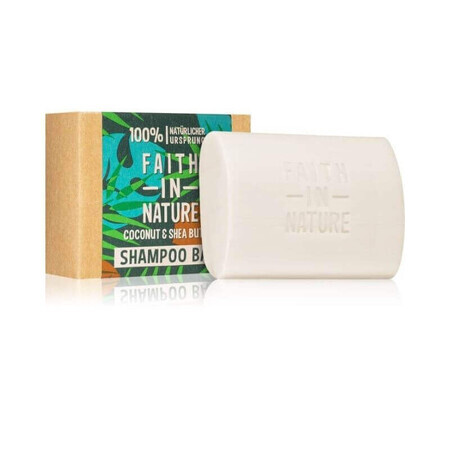 Solid shampoo with coconut and shea butter x 85gr, Faith in Nature