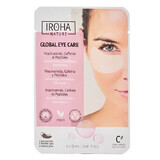 Maschera occhi con niacinamide, caffeina e peptidi, 2 pz, Iroha