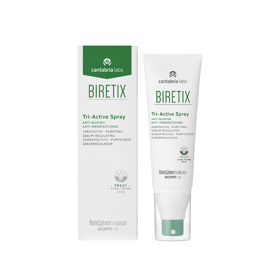 Tri-Active Biretix Spray gegen Hautunreinheiten, 100 ml, Cantabria Labs