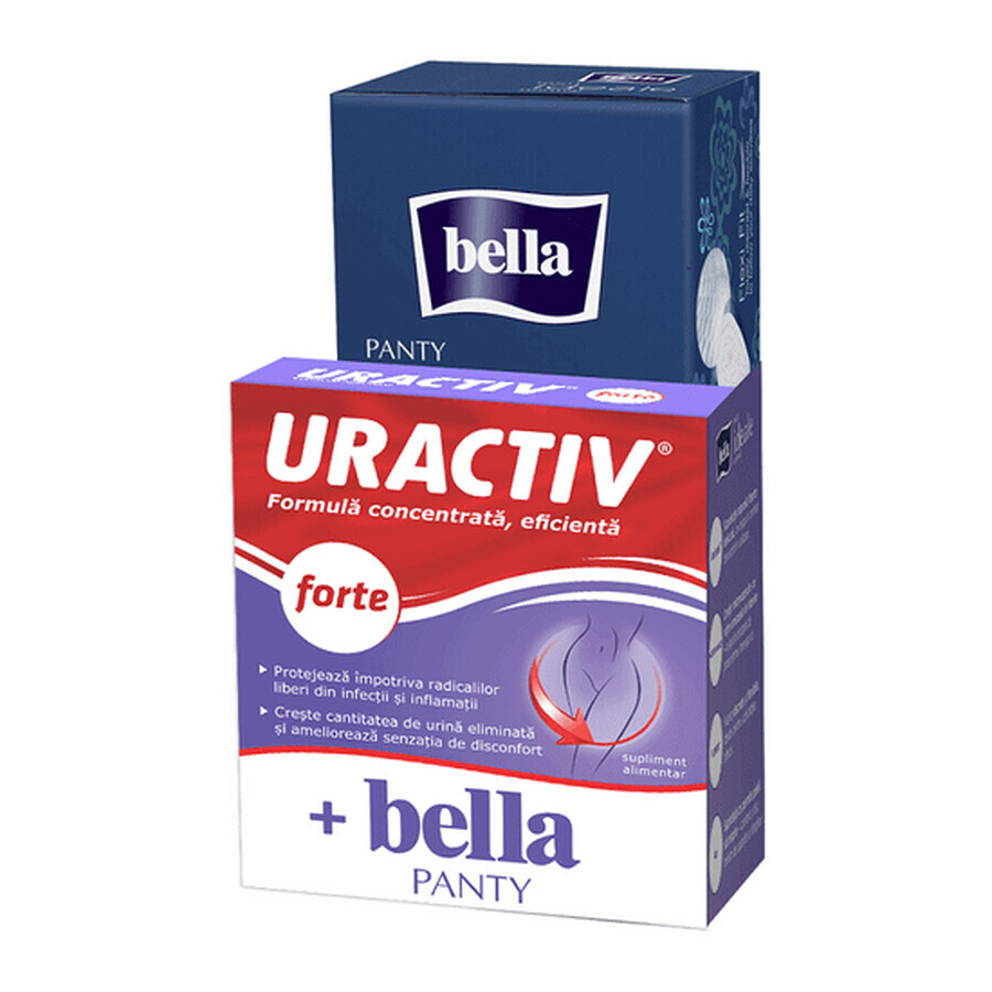 Uractiv Forte package, 10 capsules + Bella Panty Ideale, 28 pieces, Fiterman Pharma