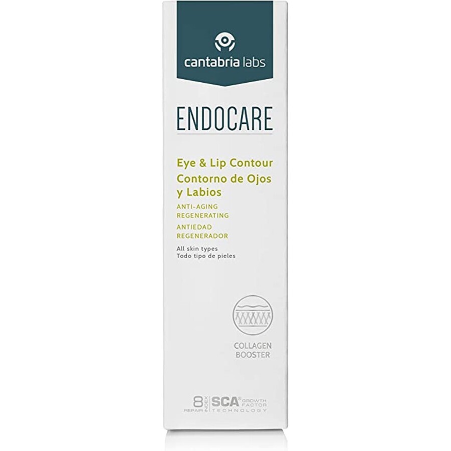  Endocare Contorno Occhi e Labbra Fluido Riparatore, 15 ml