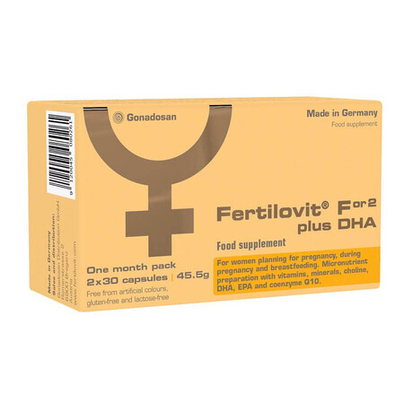 Fertilovit F or2 plus DHA, 60 capsule, Gonadosan