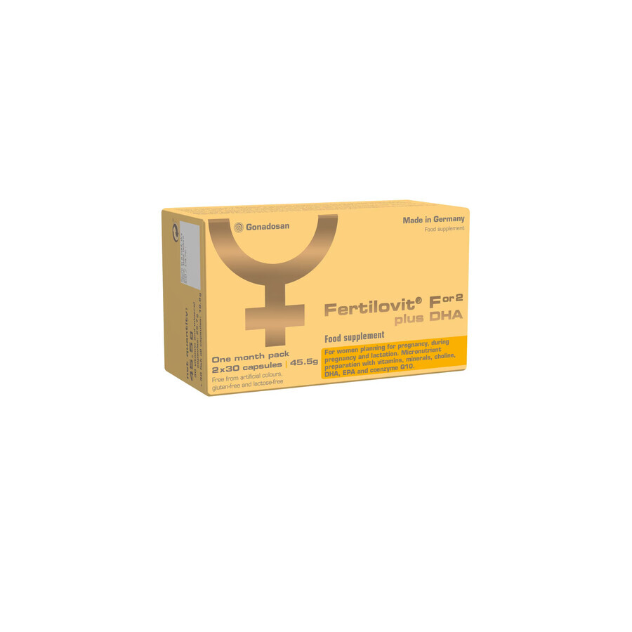 Fertilovit For2 plus DHA, 60 capsule, Gonadosan