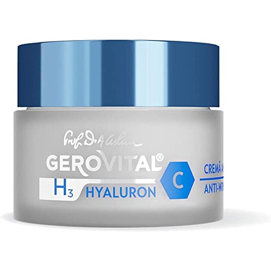 Crema Antirughe da Notte, Gerovital H3 Hyaluron C, 50 ml, Farmec