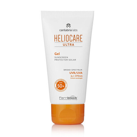 Heliocare Ultra Gel SPF50+ Protezione Solare Viso Pelle Normale e Mista, 50ml