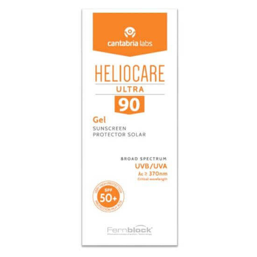 Heliocare Ultra Gel SPF50+ Protezione Solare Viso Pelle Normale e Mista, 50ml