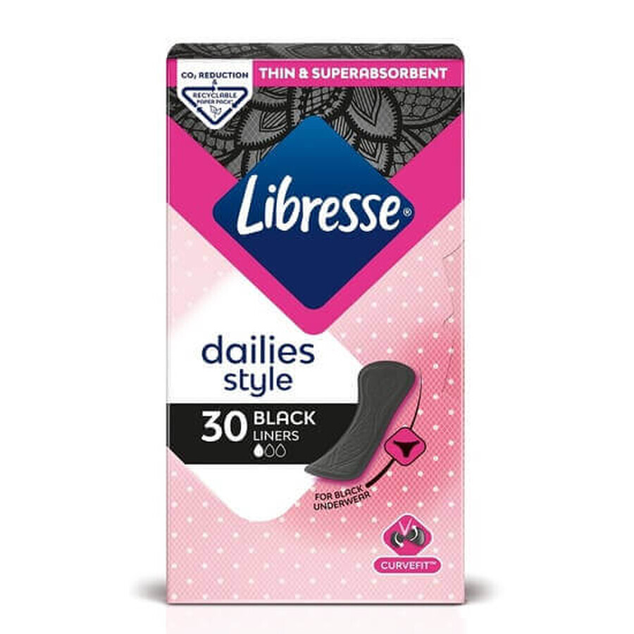 Assorbenti giornalieri Normal Black, 30 pezzi, Libresse