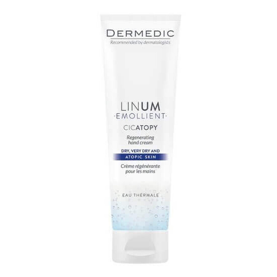 Crema mani rigenerante Linum, 115 ml, Dermedic