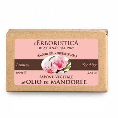 Vegetable soap with almond oil, 100g, L'Erboristica