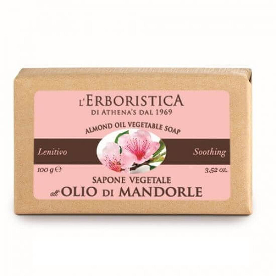 Vegetable soap with almond oil, 100g, L'Erboristica