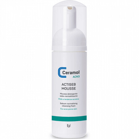 Ceramol Actiseb Mousse detergente sebo-normalizzante, 150 ml