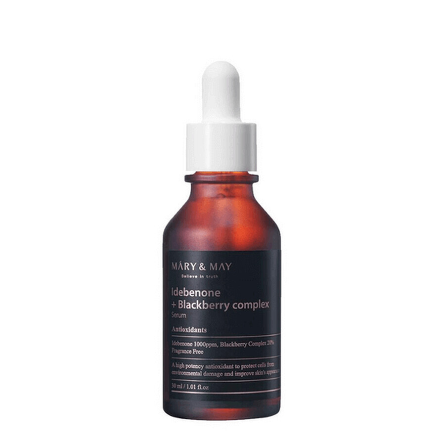 Idebenone + Blackberry Complex Fast Absorbing Serum, 30 ml, Mary and May