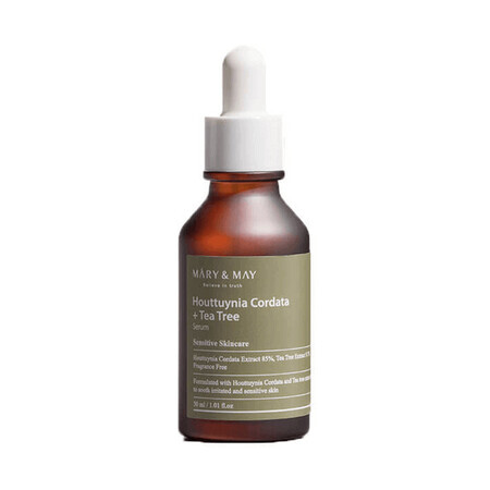 Houttuynia Cordata +Tea Tree Fast Absorbing Serum, 30 ml, Mary and May