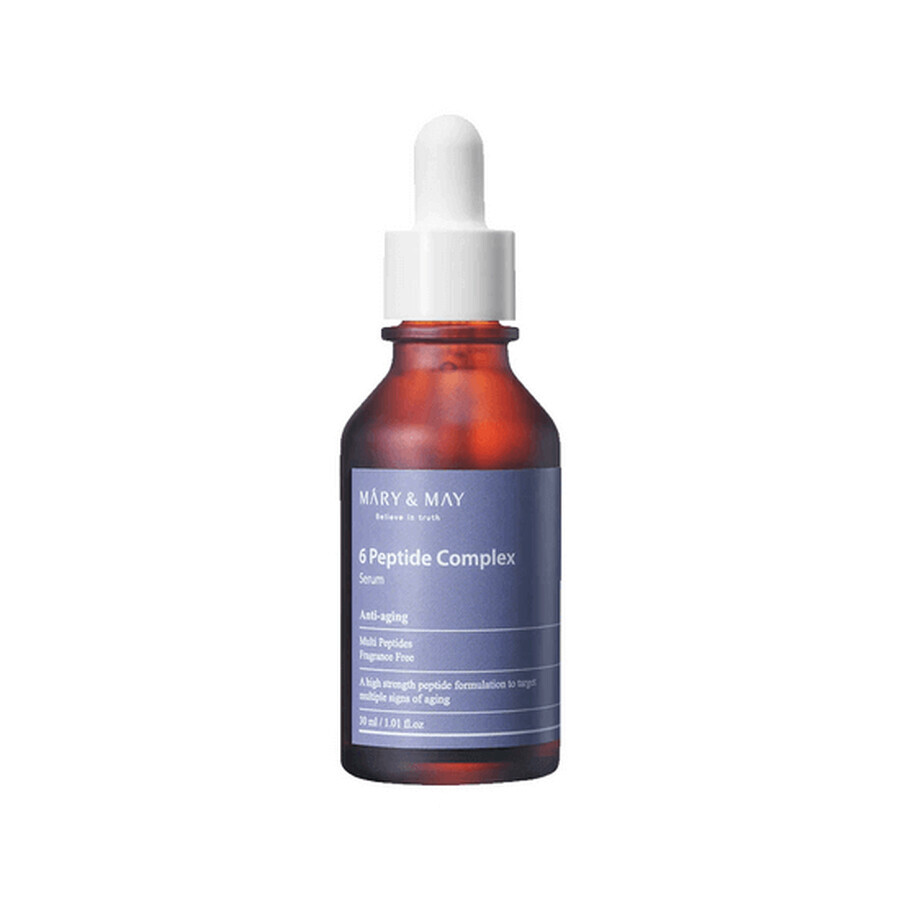 Anti-ageing serum 6 Peptide complex, 30 ml, Mary and May