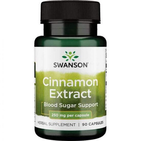 Cinnamon Extract, 250 mg, 90 capsules, Swanson Health USA