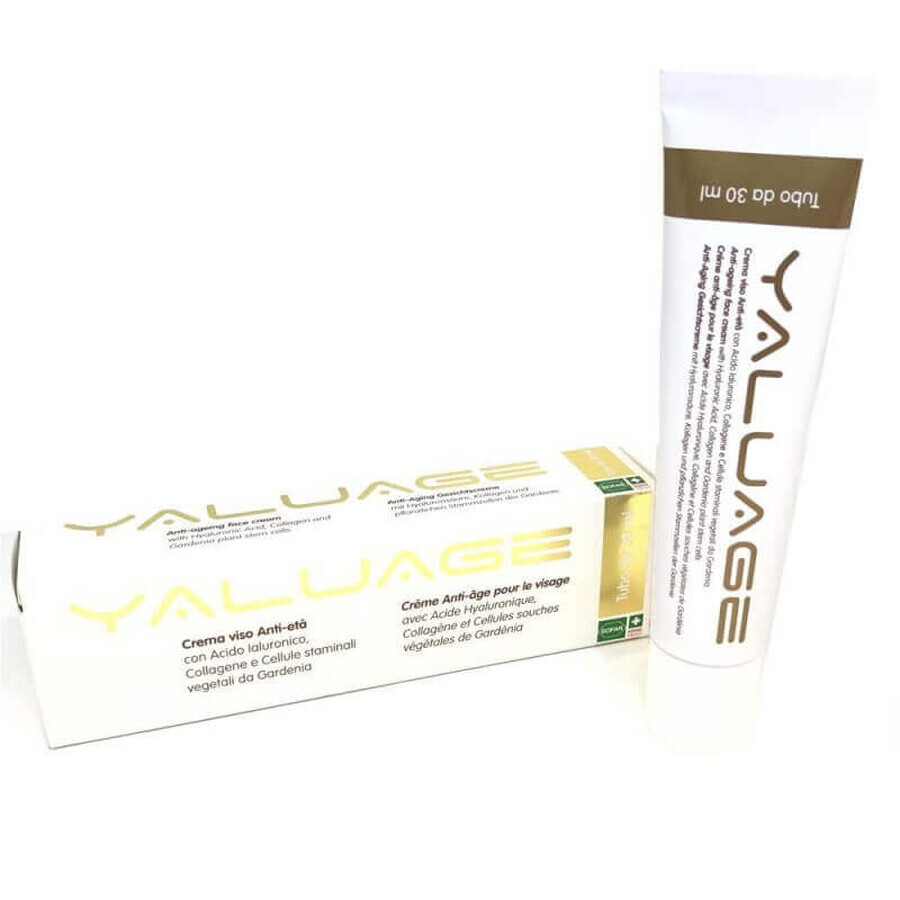 SOFAR Yaluage Crema Viso Anti-Età Con Acido Ialuronico e Collagene, 30ml