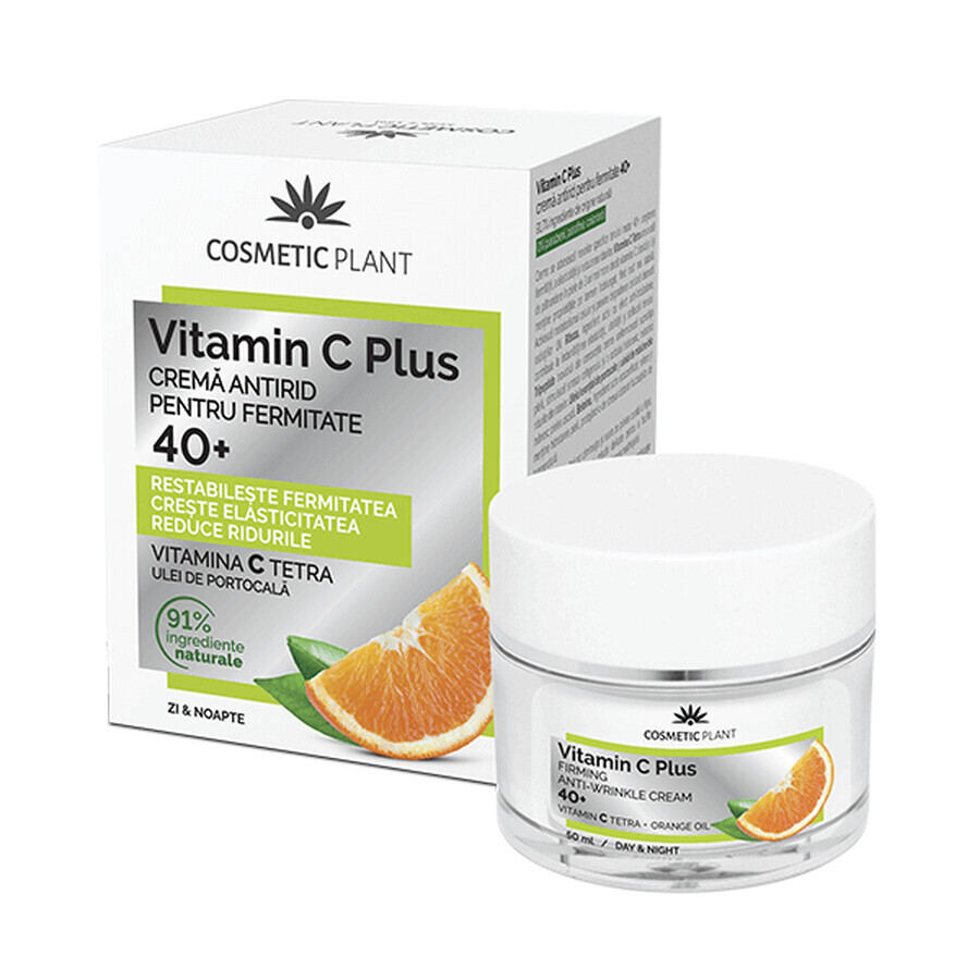 Crema rassodante antirughe 40+ Vitamina C Plus, Vegetale cosmetico