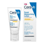 Moisturizing cream for normal-dry skin with SPF 50, 52 ml, CeraVe