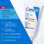 Moisturizing cream for normal-dry skin with SPF 50, 52 ml, CeraVe