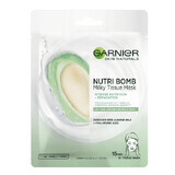 Nutri Bomb Skin Naturals Almond Milk and Hyaluronic Acid Serum Mask, 28 g, Garnier