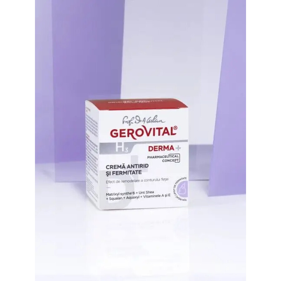 Crema antirid si fermitate Gerovital H3 Derma+, 50 ml, Farmec