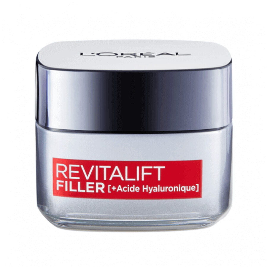 Revitalift Rellenador + Ácido Hialurónico Crema de Día Intensiva Antiarrugas, 50 ml, Loreal