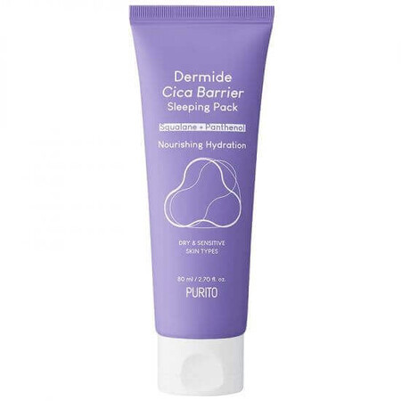 Dermide Cica Barrier crema viso notte, 80 ml, Purito