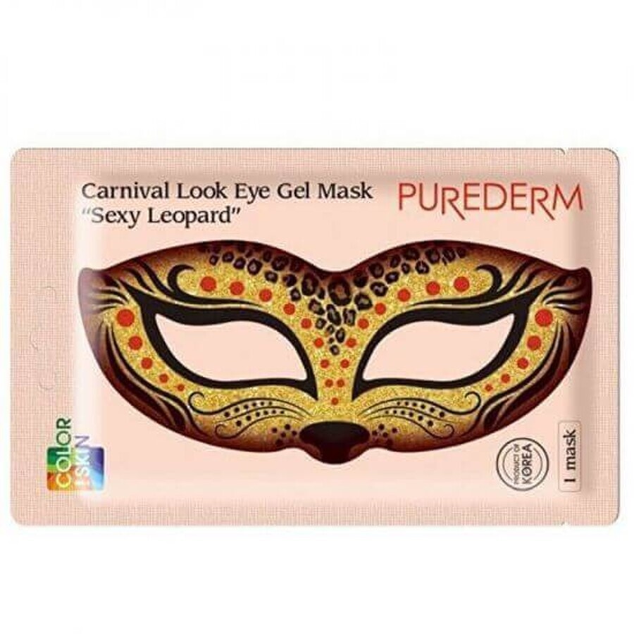 Maschera gel occhi idratante Carnival Look Sexy Leopard, 1 pezzo, Purederm