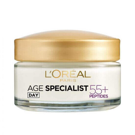 Age Specialist 55+ Crema de día reparadora antiarrugas, 50 ml, Loreal