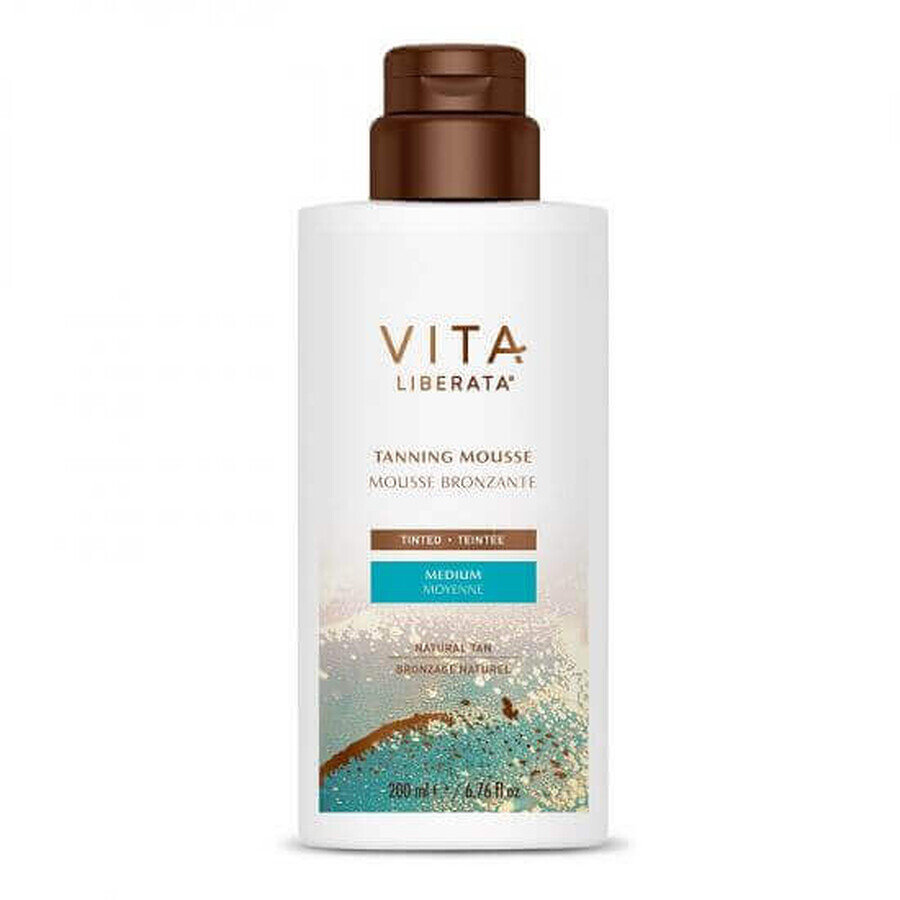 Mousse bronzante teintée Mousse bronzante teintée, teinte moyenne, 200 ml, Vita Liberata